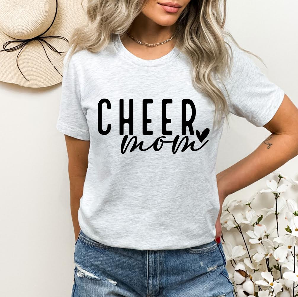 Cheer Mom- PUFF Screen Print